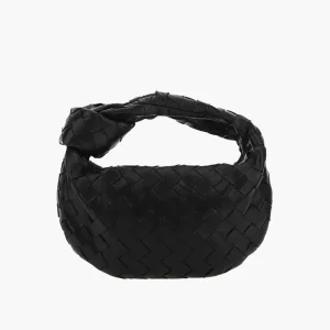 Dames Elegante Ruitstructuur Handtas Vegan Leer Zilver