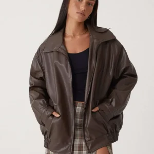 Makayla | Oversized Leren Jas
